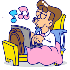 Au boulot sticker #07