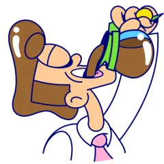 Arbeit, Arbeit! Sticker Nr.1 - herunterladen als WEBP.
