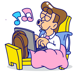 Modo trabajo sticker #07