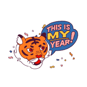 Year of the Tiger sticker #2 - frame 11 of 31.