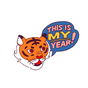 Year of the Tiger sticker #2 - frame 16 of 31.