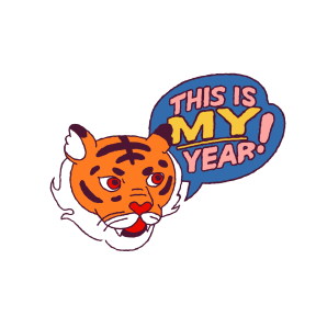 Year of the Tiger sticker #2 - frame 23 of 31.