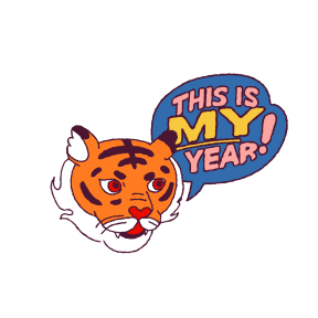 Year of the Tiger sticker #2 - frame 24 of 31.