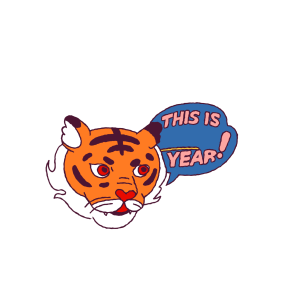 Year of the Tiger sticker #2 - frame 25 of 31.