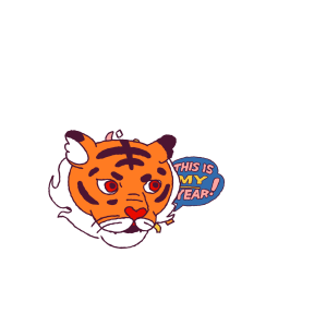Year of the Tiger sticker #2 - frame 28 of 31.