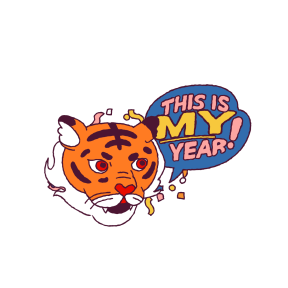 Year of the Tiger sticker #2 - frame 29 of 31.