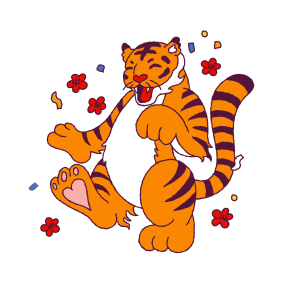 Year of the Tiger sticker #04