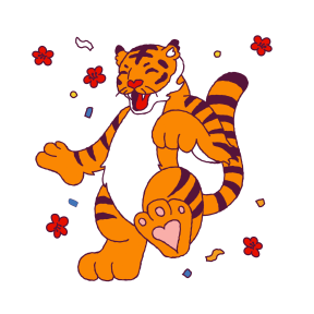 Year of the Tiger sticker #4 - frame 11 of 20.