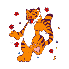 Year of the Tiger sticker #4 - frame 13 of 20.