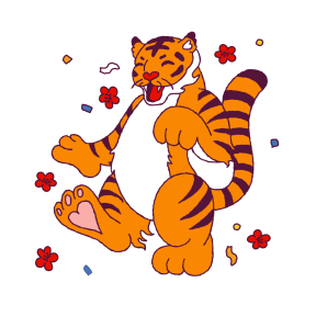 Year of the Tiger sticker #4 - frame 19 of 20.