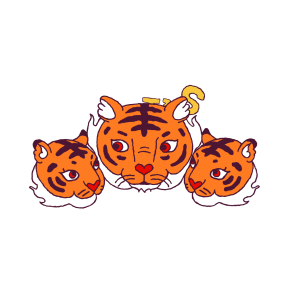 Year of the Tiger sticker #5 - frame 21 of 29.
