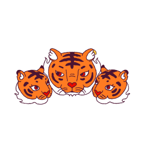 Year of the Tiger sticker #5 - frame 22 of 29.