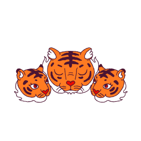 Year of the Tiger sticker #5 - frame 23 of 29.