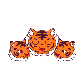 Year of the Tiger sticker #5 - frame 24 of 29.