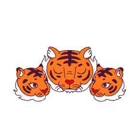 Year of the Tiger sticker #5 - frame 26 of 29.