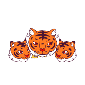 Year of the Tiger sticker #5 - frame 27 of 29.