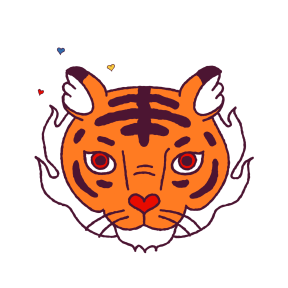 Year of the Tiger sticker #6 - frame 4 of 25.