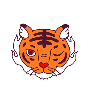 Year of the Tiger sticker #6 - frame 6 of 25.
