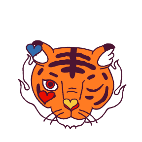 Year of the Tiger sticker #6 - frame 12 of 25.