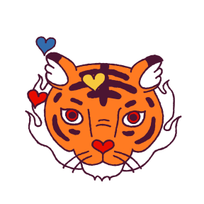 Year of the Tiger sticker #6 - frame 15 of 25.
