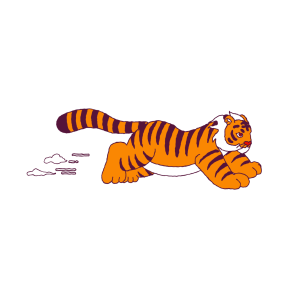 Year of the Tiger sticker #7 - frame 3 of 12.