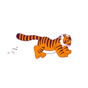 Year of the Tiger sticker #7 - frame 5 of 12.