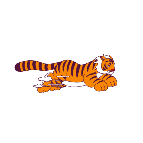 Year of the Tiger sticker #7 - frame 10 of 12.
