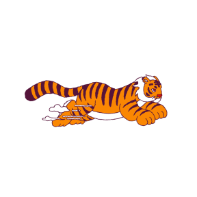 Year of the Tiger sticker #7 - frame 11 of 12.