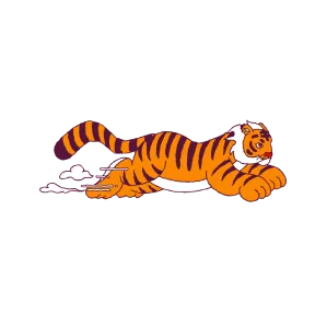 Year of the Tiger sticker #7 - download as WEBP.