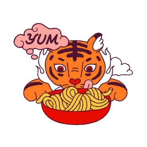 Year of the Tiger sticker #8 - download as WEBP.