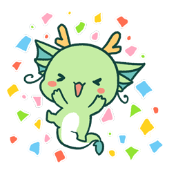 Yuttari Dragon sticker #05